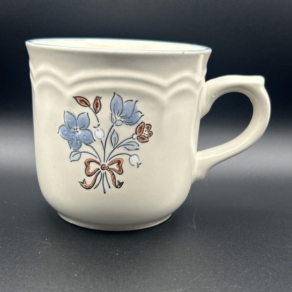 Cordella Other - VTG Cordella Stoneware Coffee Or Tea Mug/Cup Blue Floral Bouquet Pattern Japan
